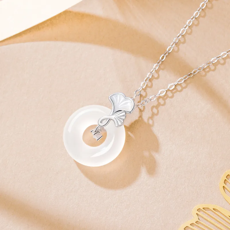 Lao Feng Xiang Chalcedony Necklaces Women's-6