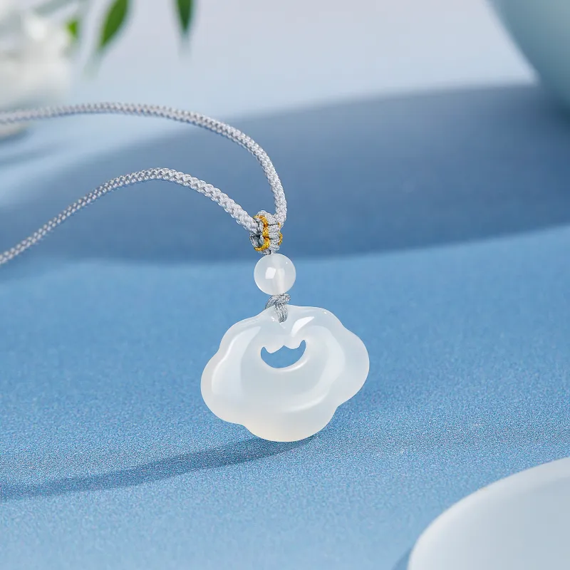 Lao Feng Xiang Chalcedony Necklaces Women's-4