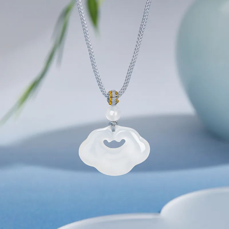 Lao Feng Xiang Chalcedony Necklaces Women's-2
