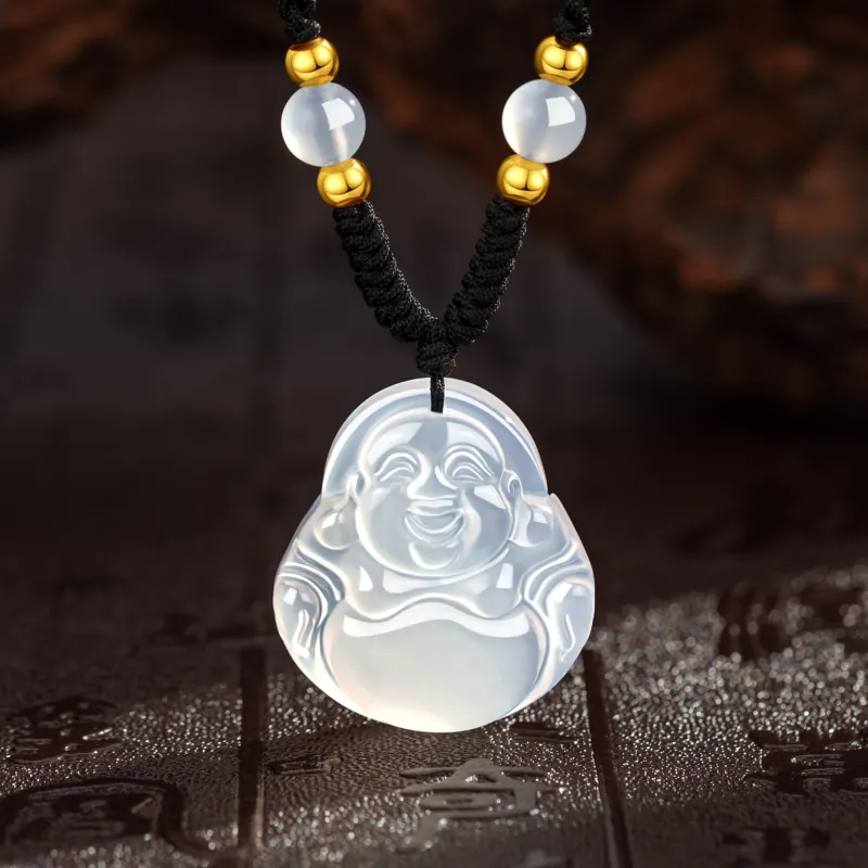 Lao Feng Xiang Chalcedony Necklaces Women's-5