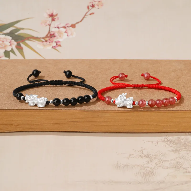 Lao Feng Xiang Agate Bracelets Unisex-12