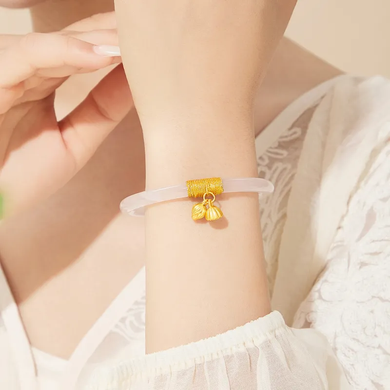 Lao Feng Xiang Chalcedony Bangles Women's-5
