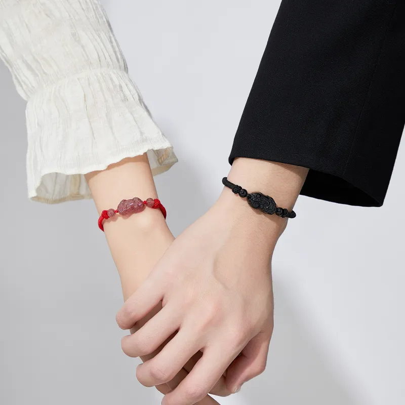 Lao Feng Xiang Chalcedony Bracelets Unisex-14