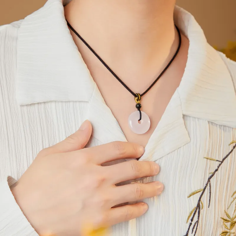 Lao Feng Xiang Chalcedony Necklaces Women's-3