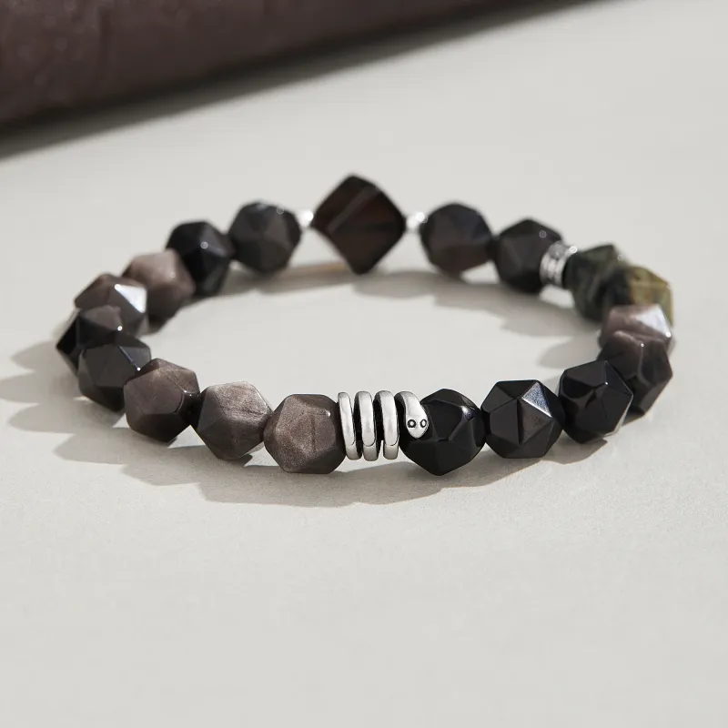 Lao Feng Xiang Obsidian Bracelets Unisex-3