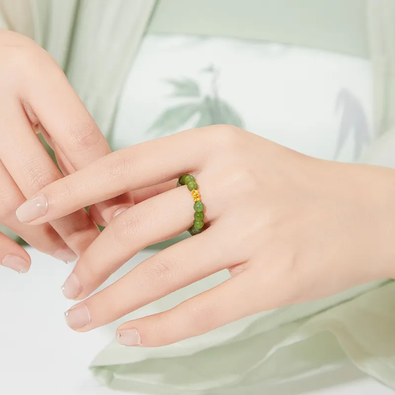 Lao Feng Xiang Rings Jasper Women's-4