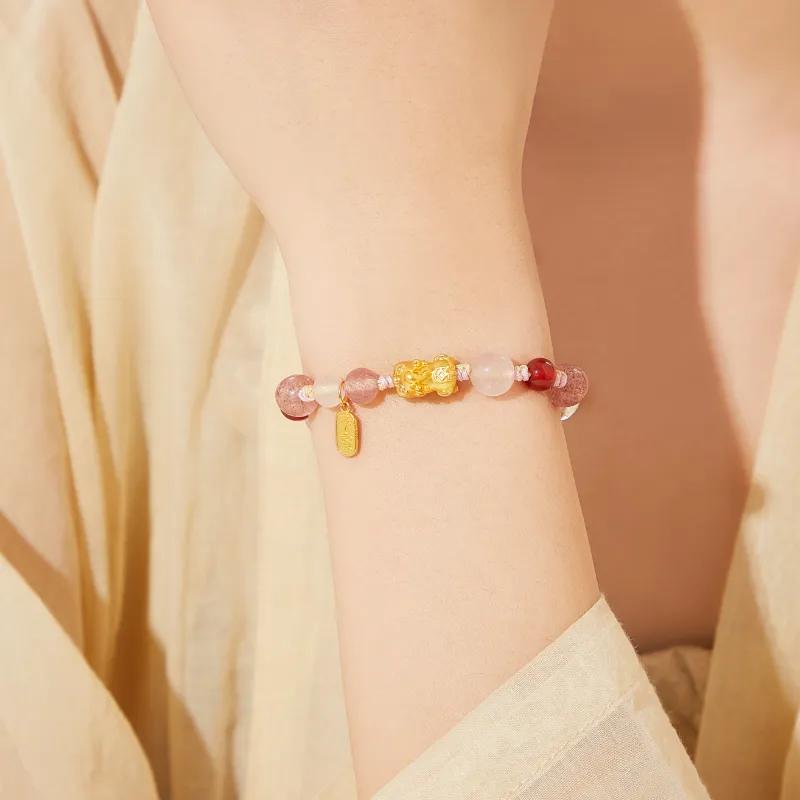 Lao Feng Xiang Agate Bracelets Women's-1