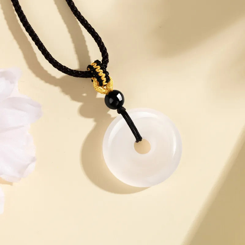 Lao Feng Xiang Chalcedony Necklaces Women's-5