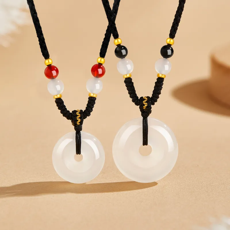 Lao Feng Xiang Chalcedony Necklaces Unisex-1