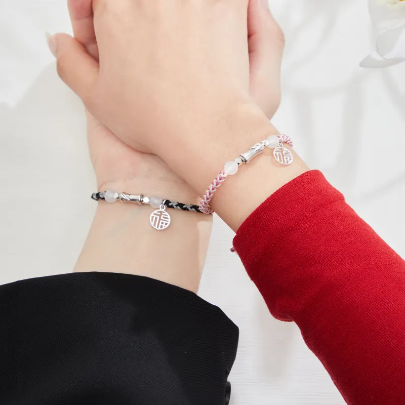 Lao Feng Xiang Chalcedony Bracelets Unisex-13