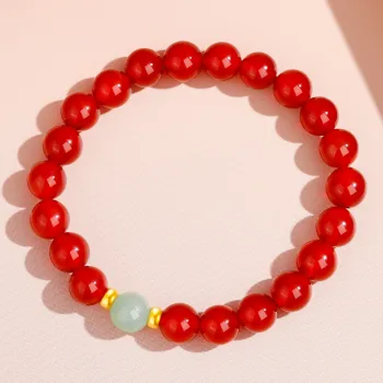 Lao Feng Xiang Agate Bracelets Women's