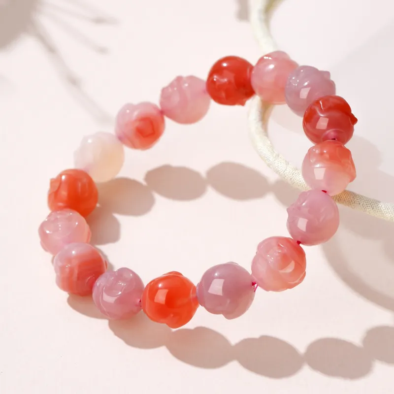 Lao Feng Xiang Agate Bracelets Women's-4