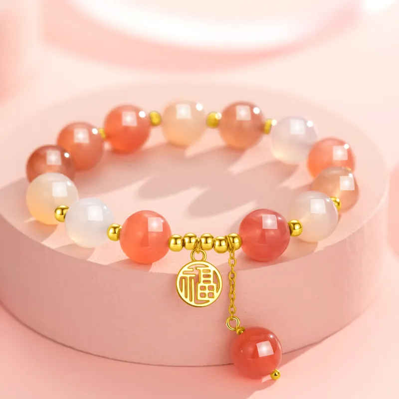 Lao Feng Xiang Agate Bracelets Women's-3