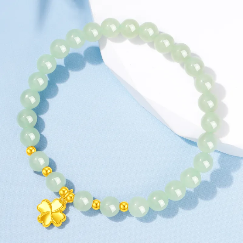 Lao Feng Xiang Bracelets Green Jade Women's-3