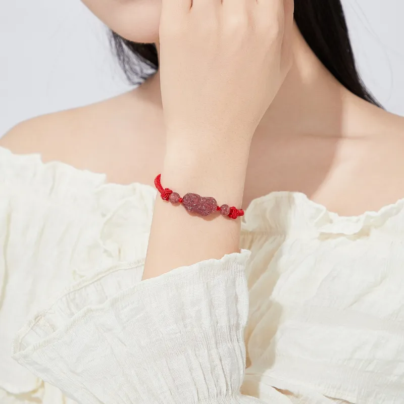 Lao Feng Xiang Chalcedony Bracelets Unisex-9