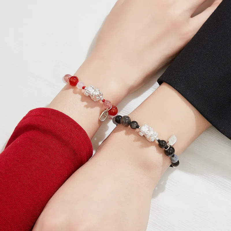 Lao Feng Xiang Chalcedony Bracelets Unisex-1