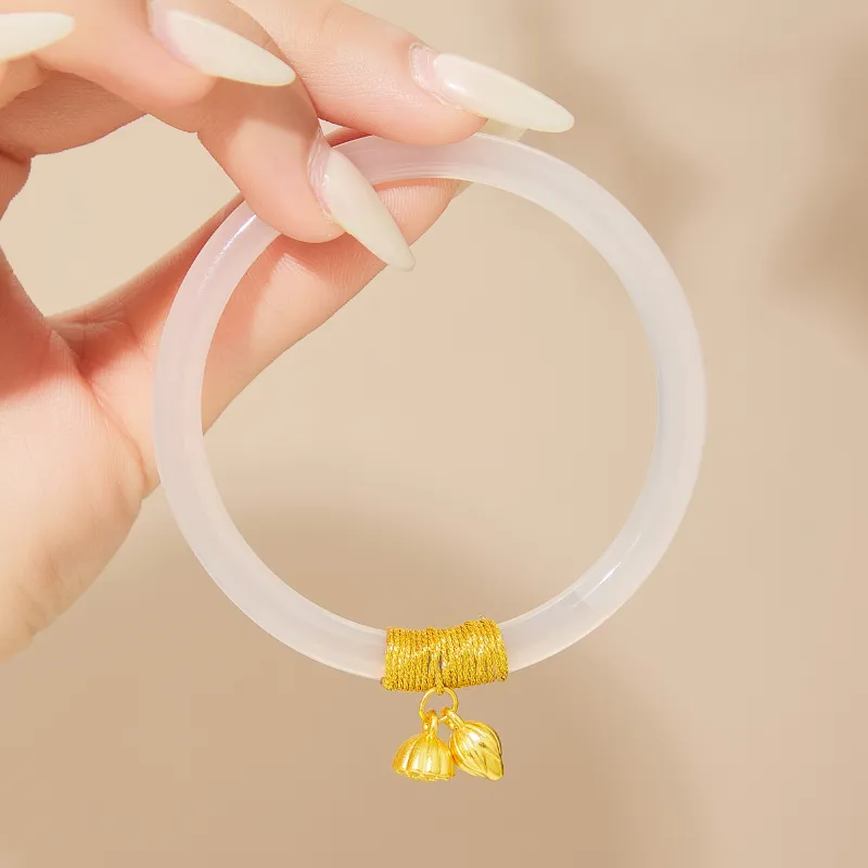 Lao Feng Xiang Chalcedony Bangles Women's-1