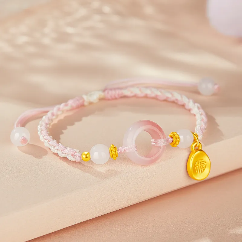 Lao Feng Xiang Agate Bracelets Unisex-11