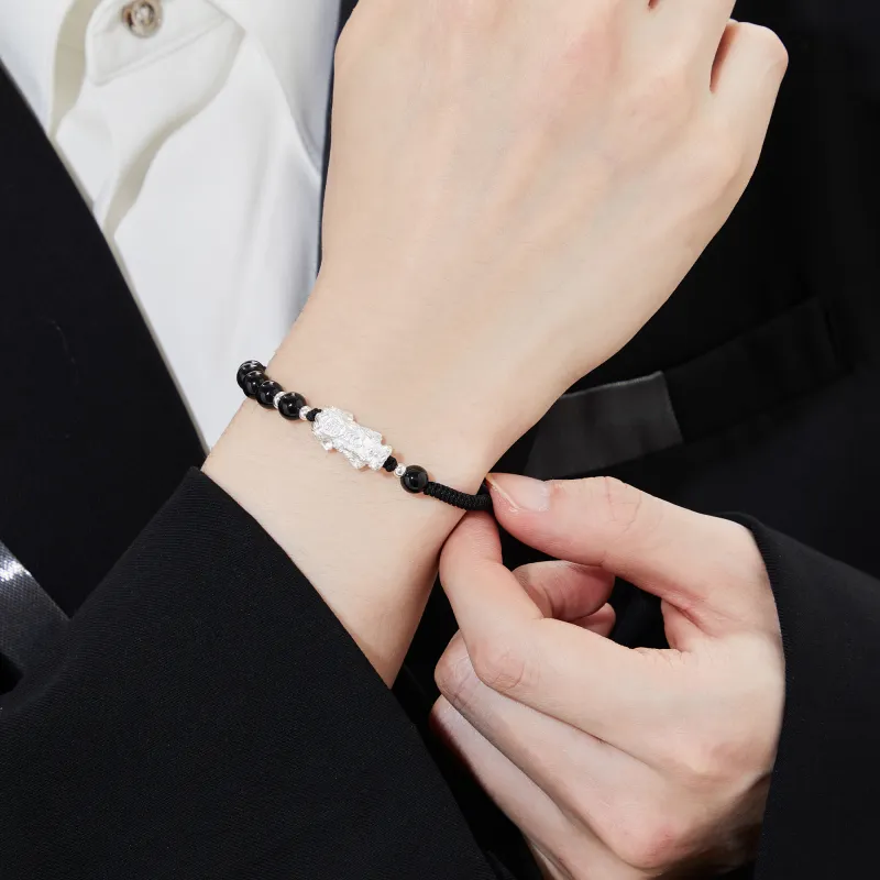 Lao Feng Xiang Agate Bracelets Unisex-6