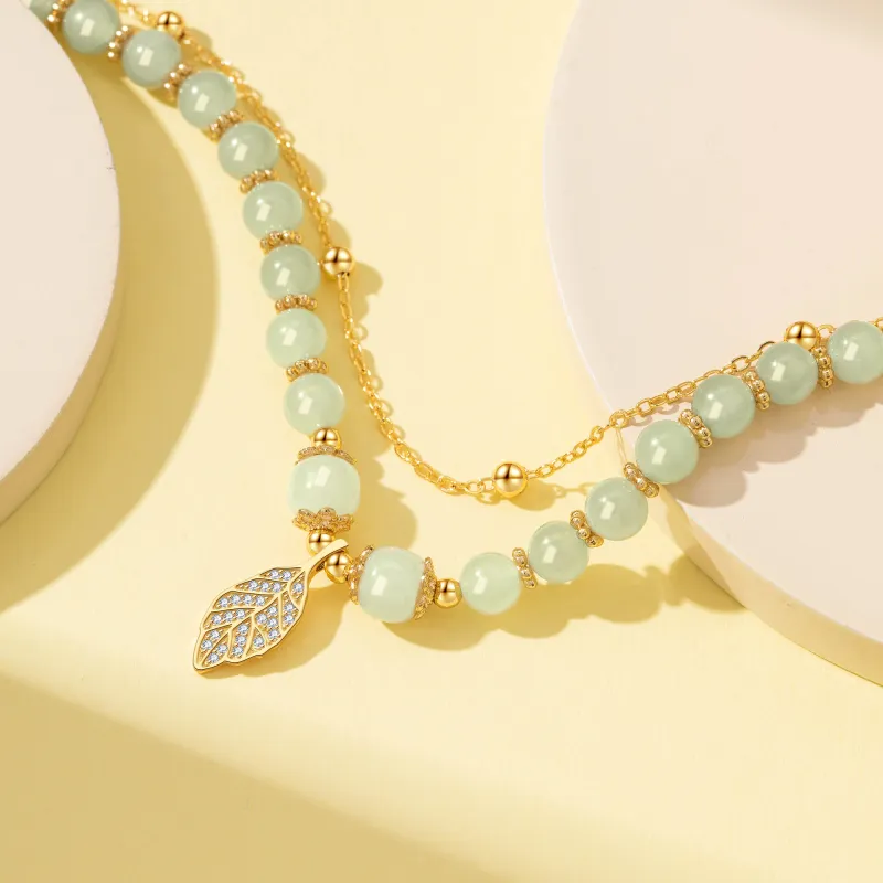 Lao Feng Xiang Hetian Jade Bracelets Pale Greenish White Jade Women's-5