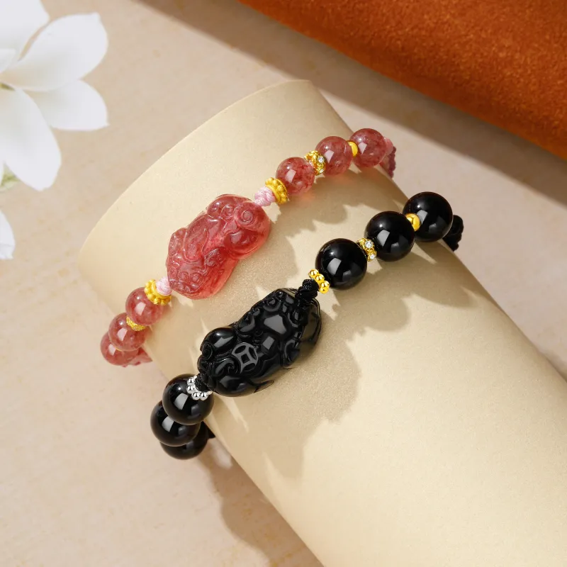 Lao Feng Xiang Obsidian Bracelets Unisex-13