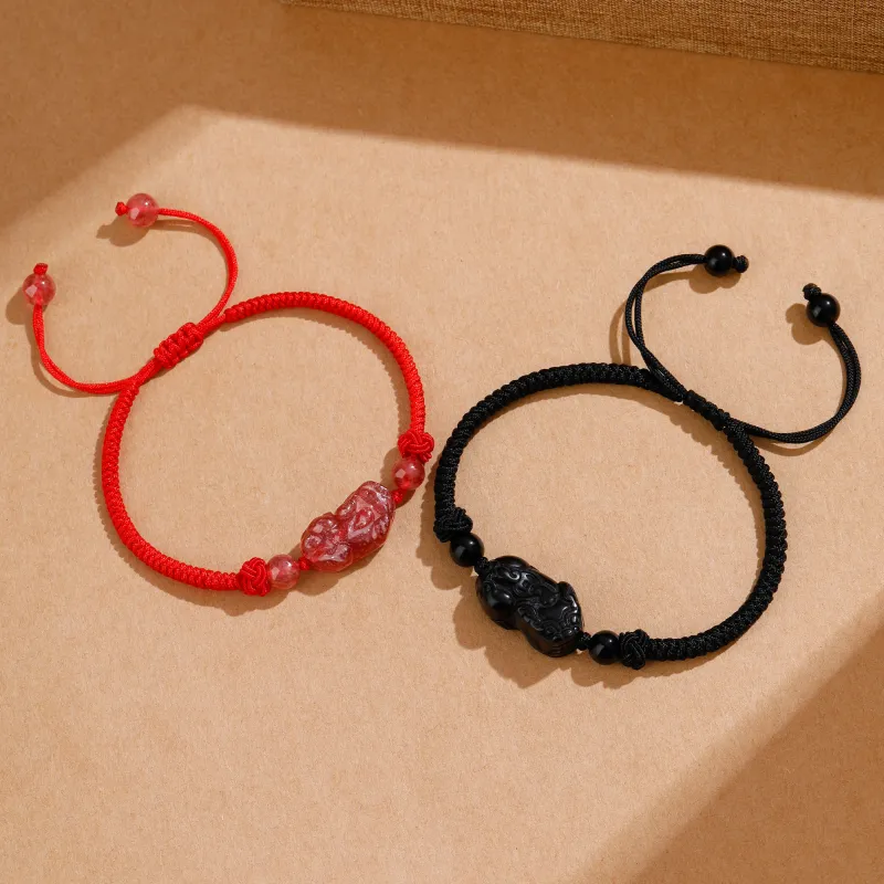 Lao Feng Xiang Chalcedony Bracelets Unisex-15