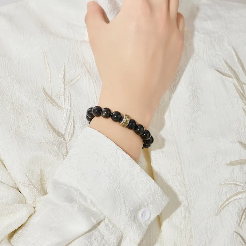 Lao Feng Xiang Natural Agate Bracelets Men's-45