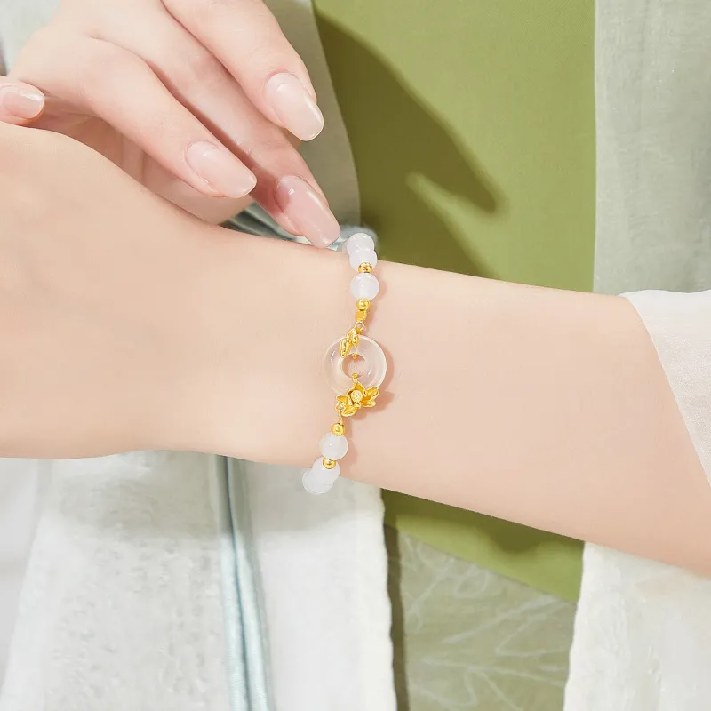 Lao Feng Xiang Chalcedony Bracelets Women's-3