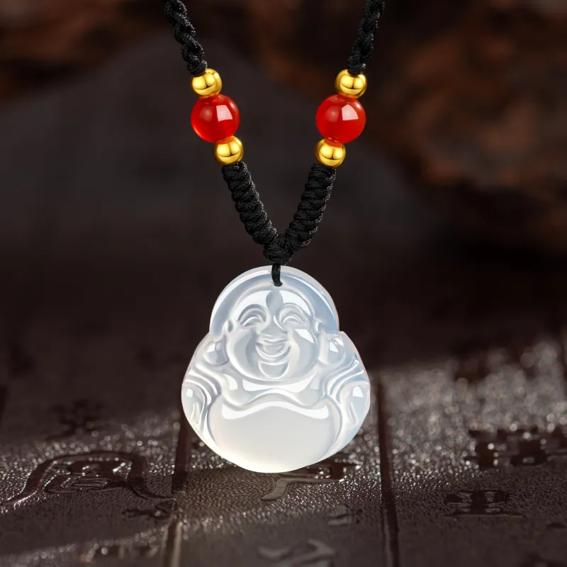 Lao Feng Xiang Chalcedony Necklaces Women's-1