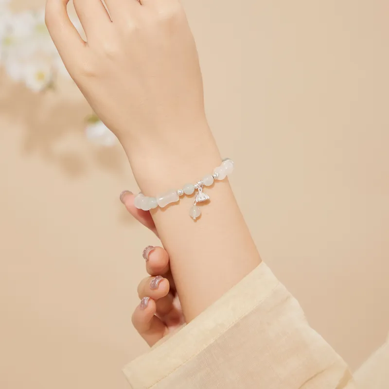 Lao Feng Xiang Tianshan Jade Bracelets Women's-4