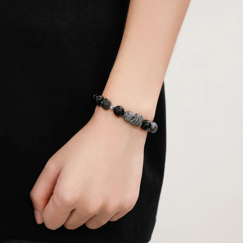 Lao Feng Xiang Obsidian Bracelets Men's-1