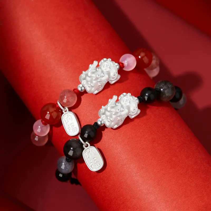 Lao Feng Xiang Chalcedony Bracelets Unisex-5
