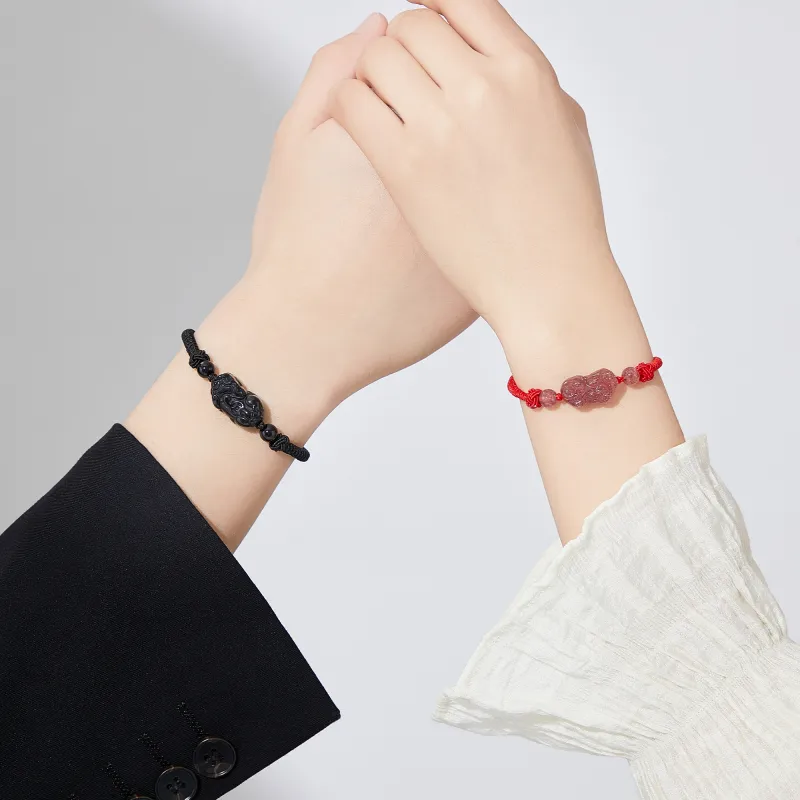 Lao Feng Xiang Chalcedony Bracelets Unisex-12