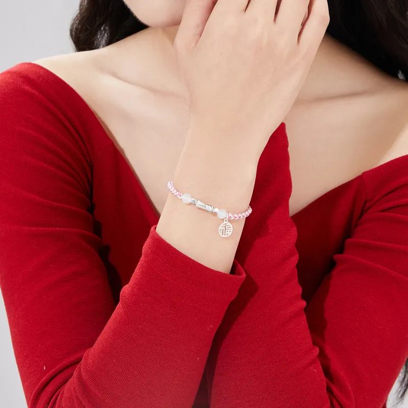 Lao Feng Xiang Chalcedony Bracelets Unisex-2