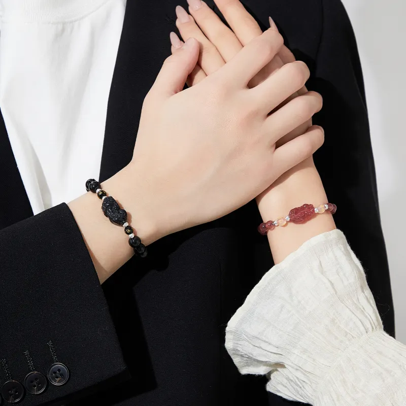 Lao Feng Xiang Obsidian Bracelets Unisex-4