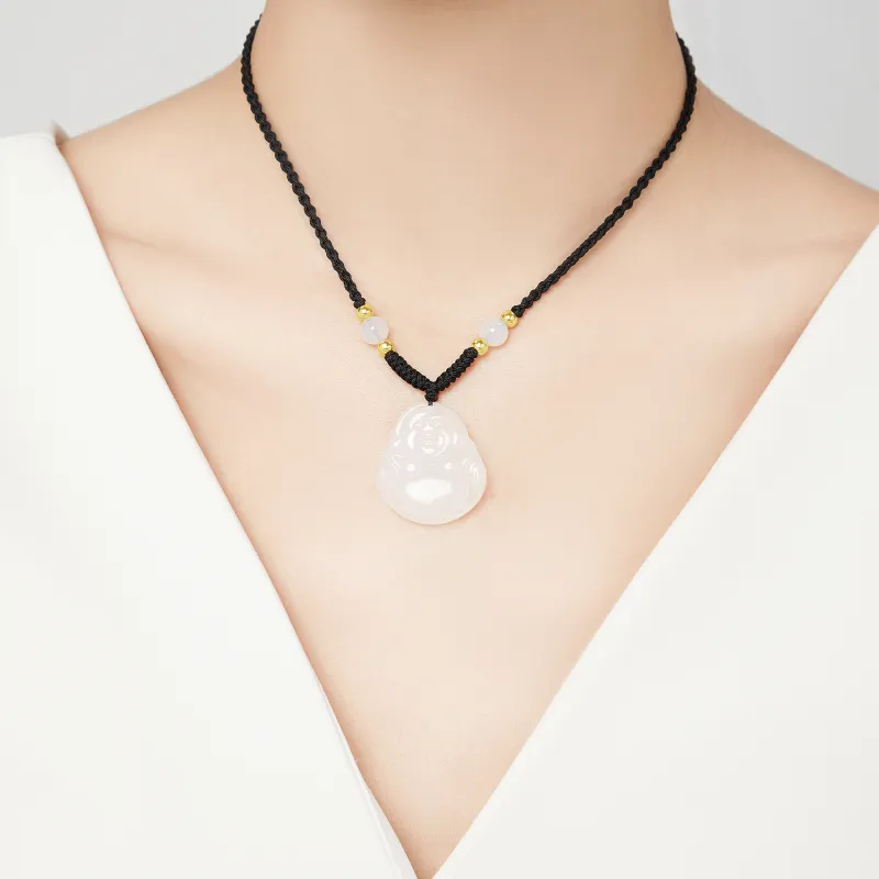 Lao Feng Xiang Chalcedony Necklaces Women's-4