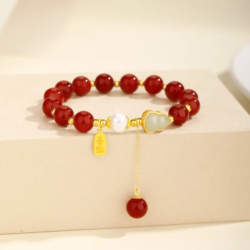 Lao Feng Xiang Agate Bracelets Women's-2