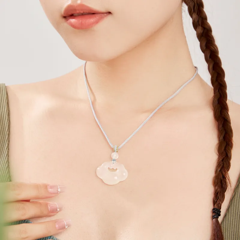 Lao Feng Xiang Chalcedony Necklaces Women's-1