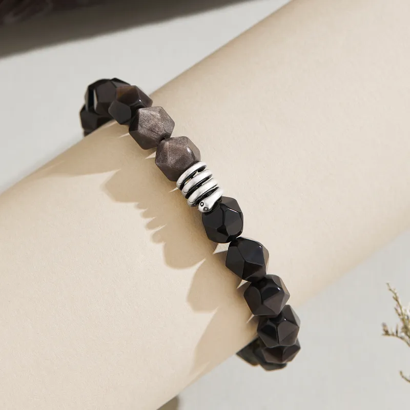 Lao Feng Xiang Obsidian Bracelets Unisex-1