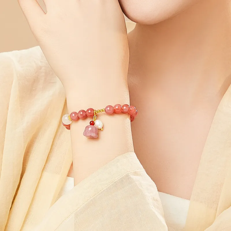 Lao Feng Xiang Agate Jade Bracelets Women's-4