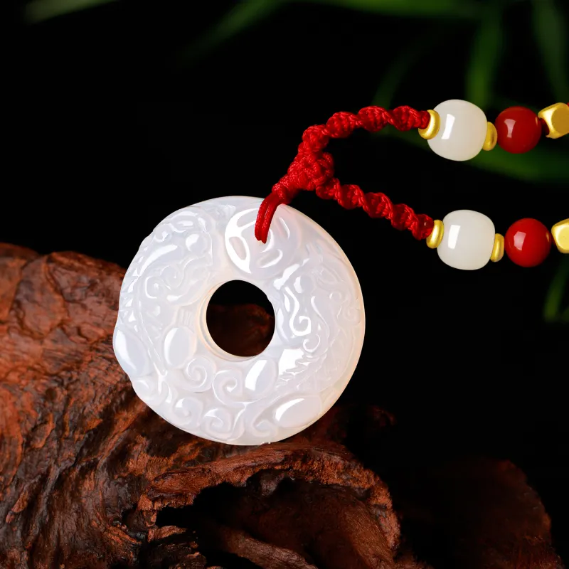 Lao Feng Xiang Chalcedony Necklaces Unisex-1