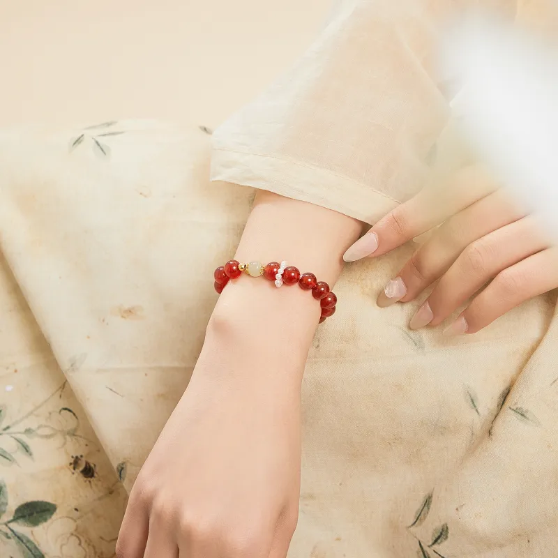 Lao Feng Xiang Agate Jade Bracelets Women's-2