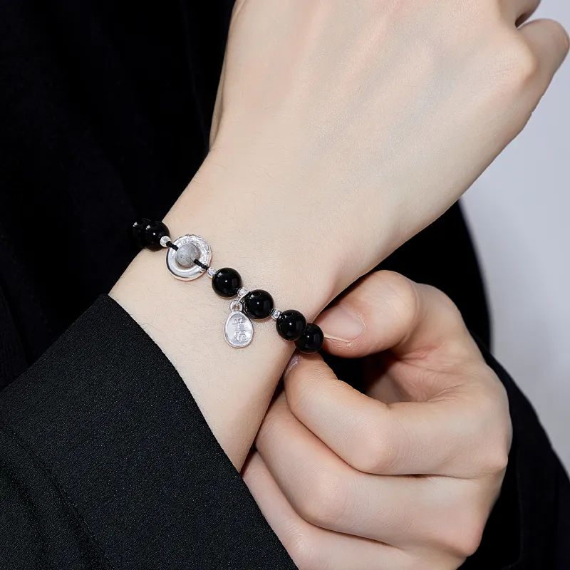 Lao Feng Xiang Agate Bracelets Unisex-11