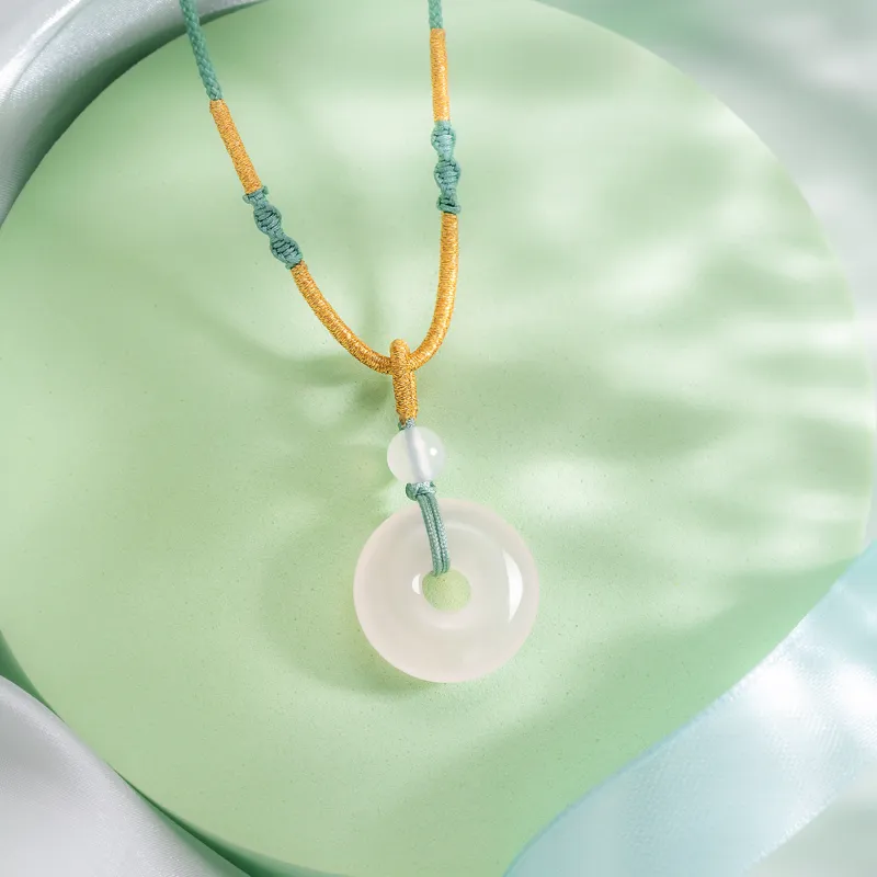 Lao Feng Xiang Chalcedony Necklaces Women's-3