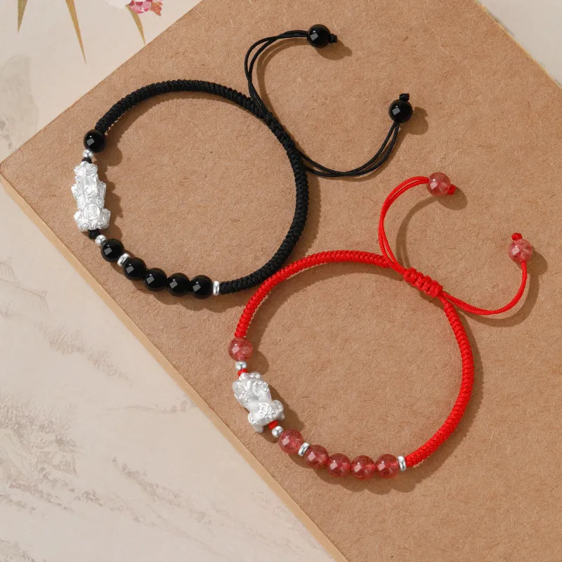 Lao Feng Xiang Agate Bracelets Unisex-14