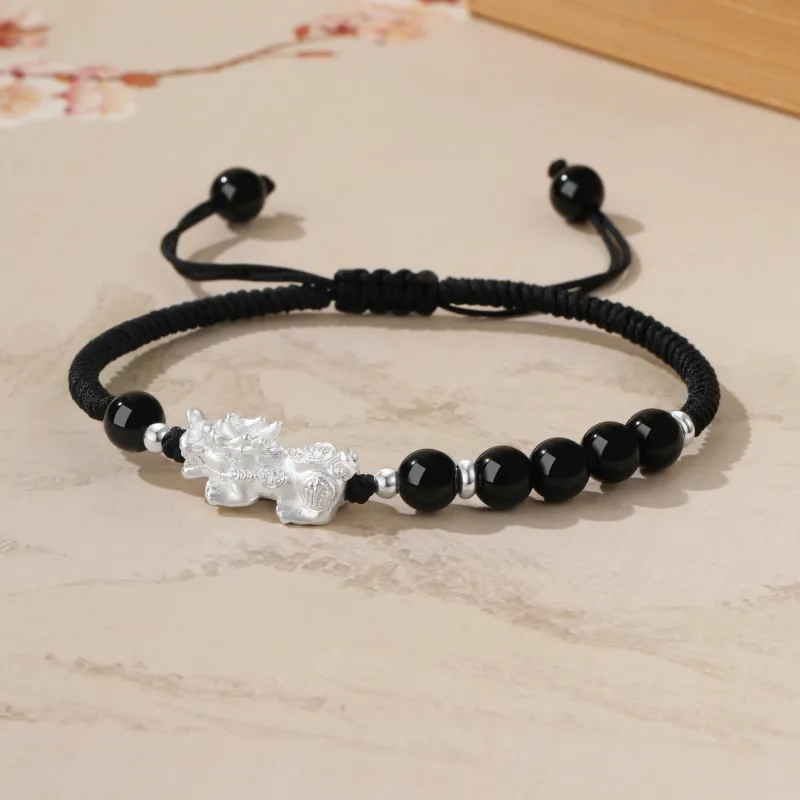 Lao Feng Xiang Agate Bracelets Unisex-5