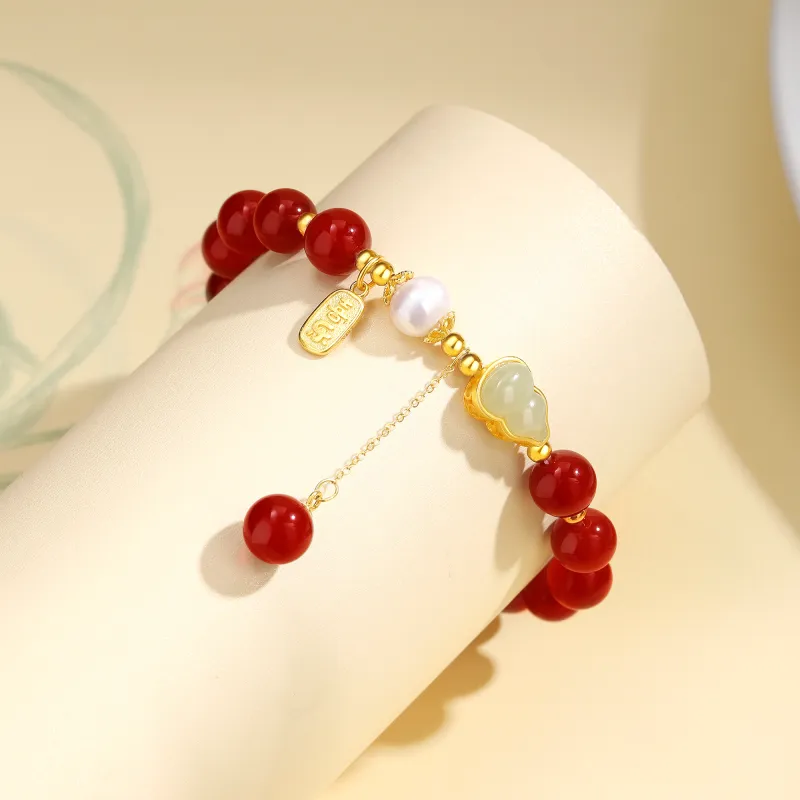 Lao Feng Xiang Agate Bracelets Women's-4