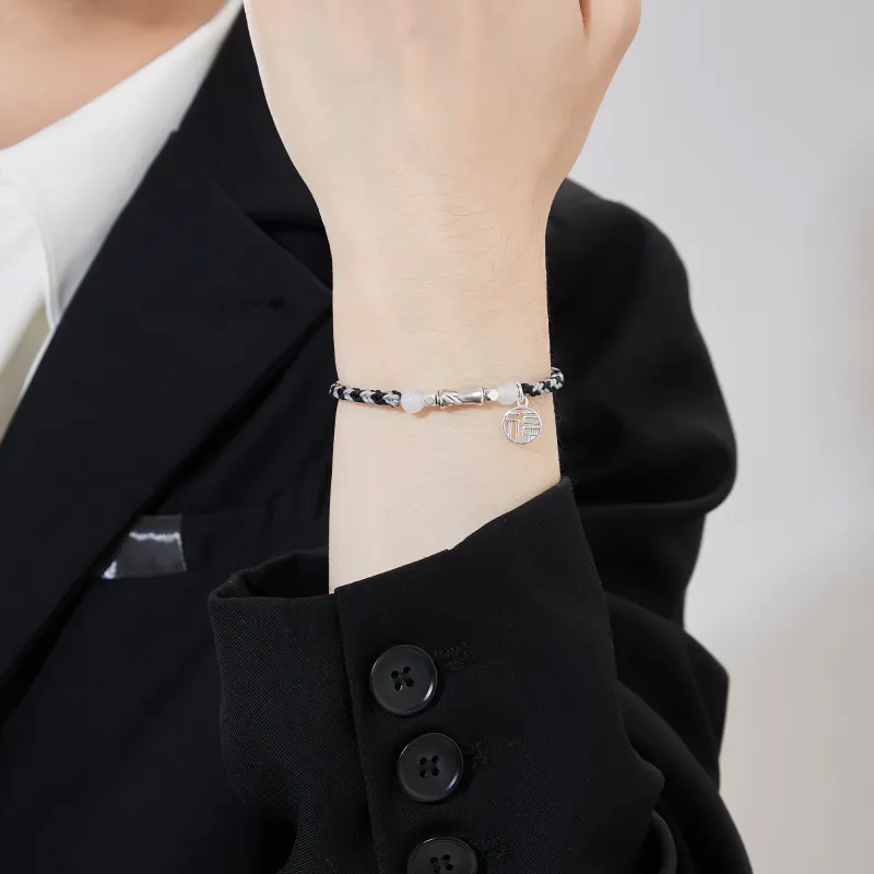 Lao Feng Xiang Chalcedony Bracelets Unisex-6