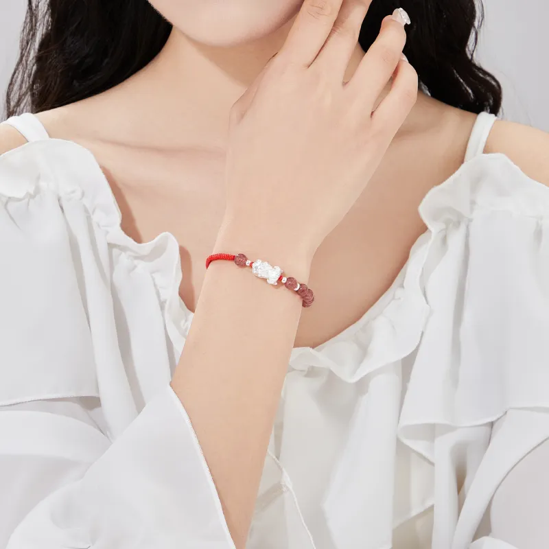 Lao Feng Xiang Agate Bracelets Unisex-2