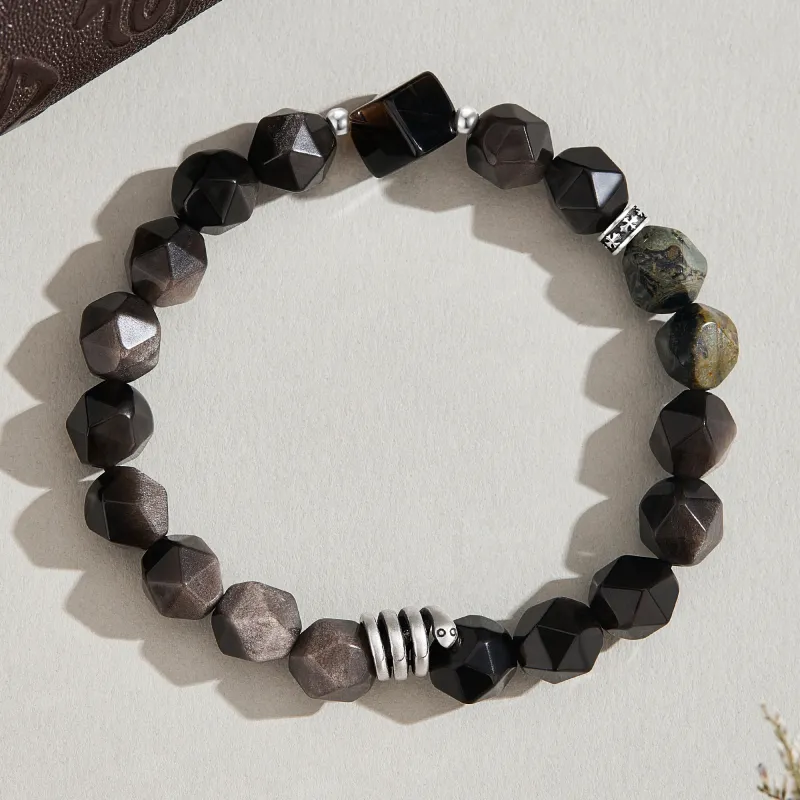 Lao Feng Xiang Obsidian Bracelets Unisex-2